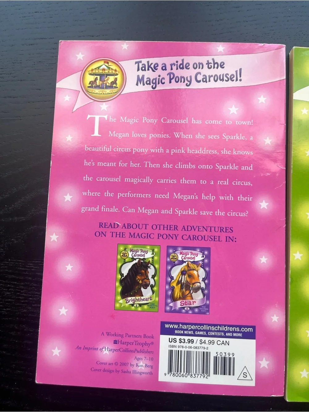 HarperCollins Magic Pony Carousel Books 1 & 2 Paperback Set Poppy Shire